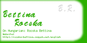 bettina rocska business card